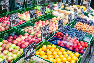 Fruit stand at a market 