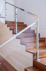 Modern stairs made of wood