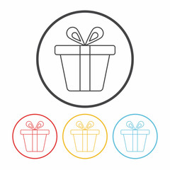 gifts line icon