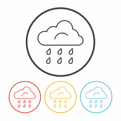 Environmental protection concept conserve water line icon