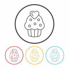 cake line icon