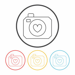 camera line icon