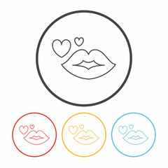 lips line icon