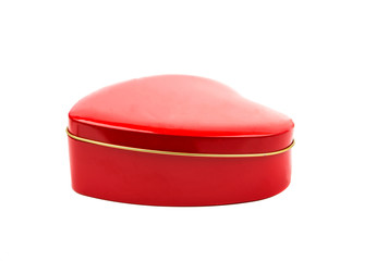 Gift box red heart