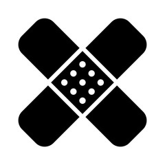 Bandage patch flat icon for app and website