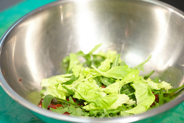 vegetable salad in a large bowl