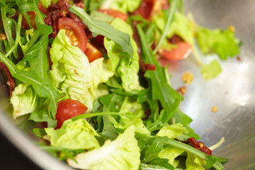 vegetable salad in a large bowl