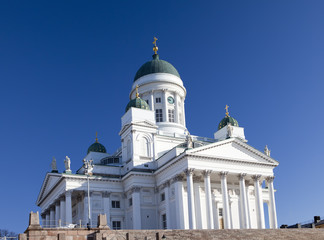 Fototapeta na wymiar Lutheran cathedral in Helsinki, Finland