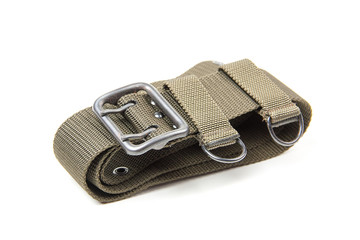 Military belt isolated on a white background