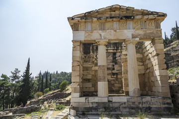 Athenian Treasury at Delphi, Greece