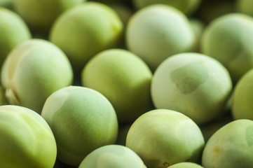 Green peas close up