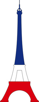 TOUR EIFFEL TRICOLORE