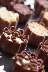 delicious chocolate candies