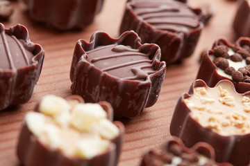 delicious chocolate candies