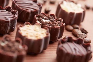 delicious chocolate candies