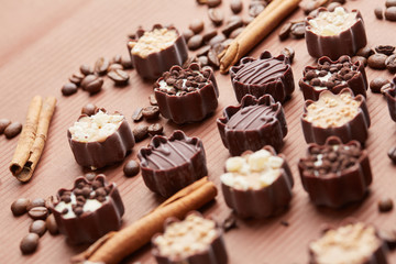 delicious chocolate candies