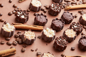 delicious chocolate candies