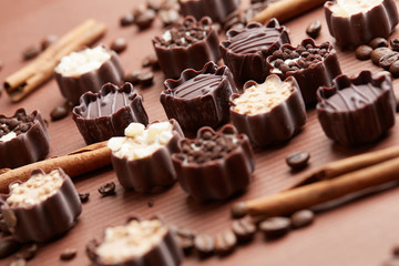 delicious chocolate candies