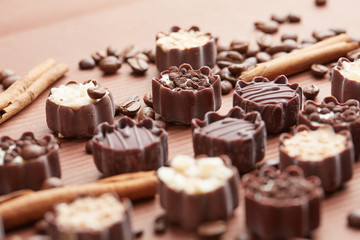 delicious chocolate candies