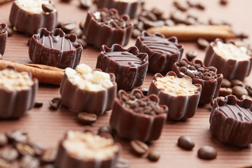 delicious chocolate candies
