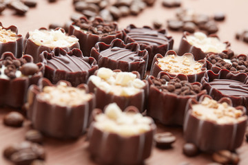 delicious chocolate candies