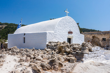 Chapel at Monolithos Castle Rhodes Greece