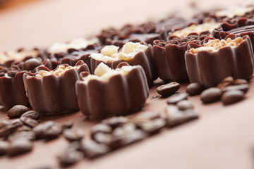 delicious chocolate candies
