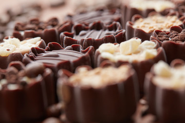 delicious chocolate candies