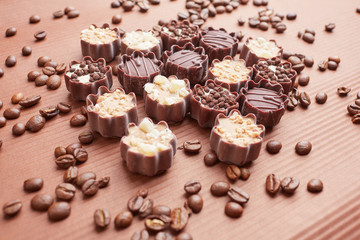 delicious chocolate candies