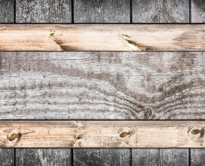 Wooden frame with three different types of wood texture.
