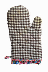 Old oven safe isolated on white background