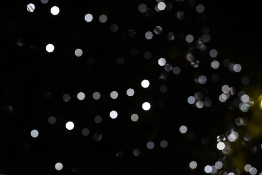 luci lucine sfocate luci natale a pois