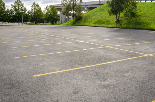 Deserted Parking Lot