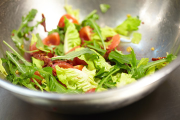 vegetable salad in a large bowl
