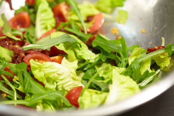 vegetable salad in a large bowl