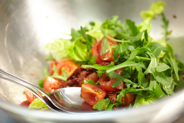vegetable salad in a large bowl