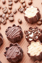 delicious chocolate candies