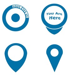 Géolocalisation en 4 icônes