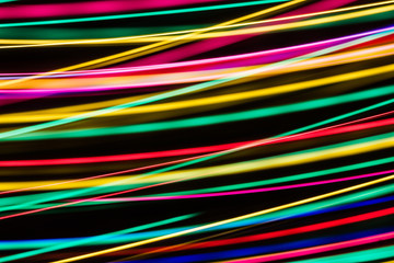 Modern art. Long exposure neon lights texture.
