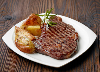 grilled beef steak