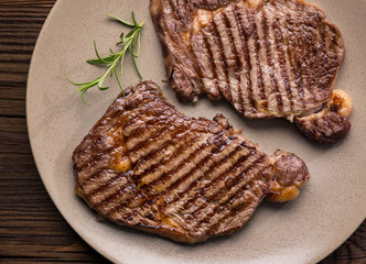 Grilled beef steak