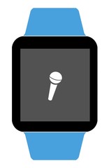 Micro dans une montre connect&eacute;e