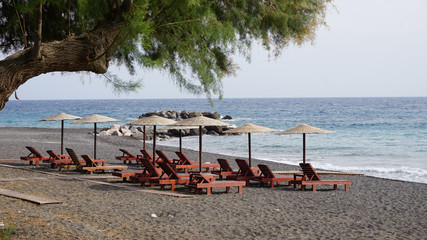 low season for greece tourism on santorini island