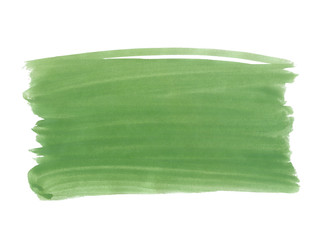 A fragment of the green background painted with gouache