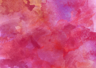 Red and Pink Colorful Watercolor Background.