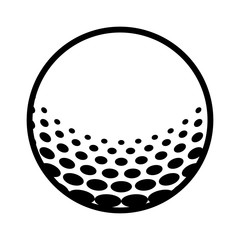 Obrazy na Plexi  Piłeczka golfowa na ikonie grafiki koszulki dla aplikacji i witryn sportowych