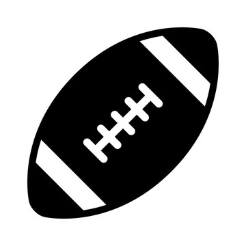 American gridiron football flat icon for apps and websites