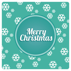 Merry Christmas pattern over color background