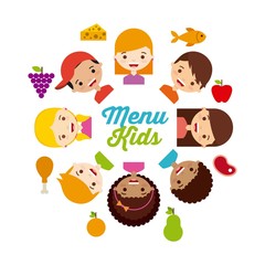 kids menu design 