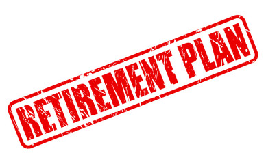 RETIREMENT PLAN red stamp text